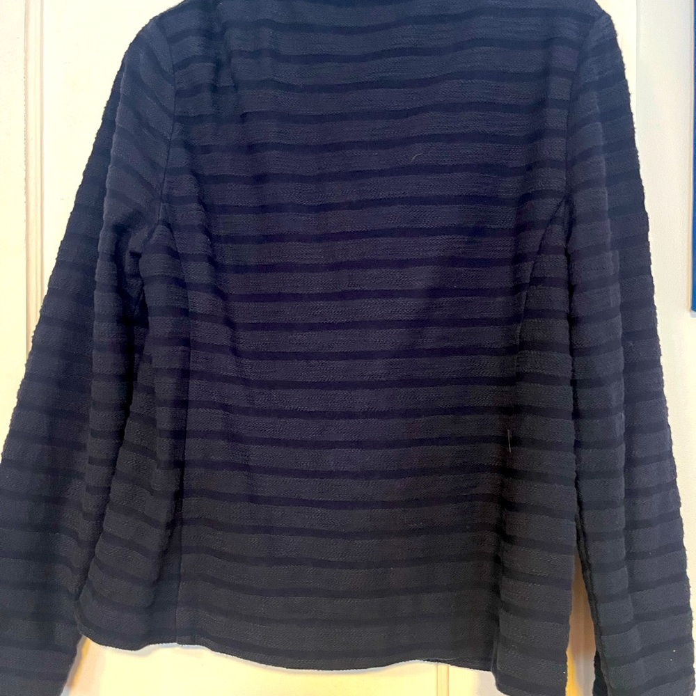 Navy crop jacket